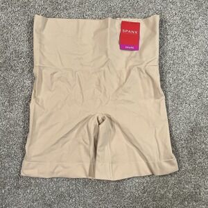 Spanx Mid Thigh Shorts L Nude shaping seamless tummy control smoothing Slimming‎